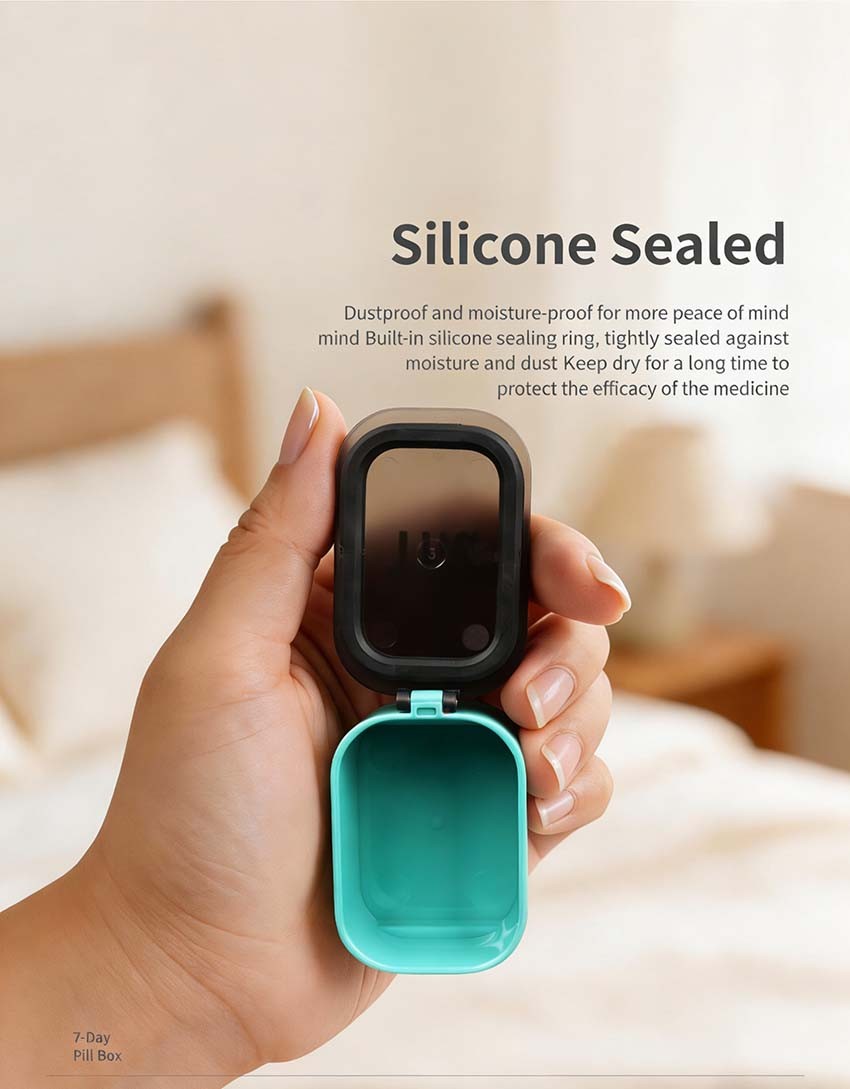 7 Day Weekly Pill Organizer One Week Pill Dispenser Case