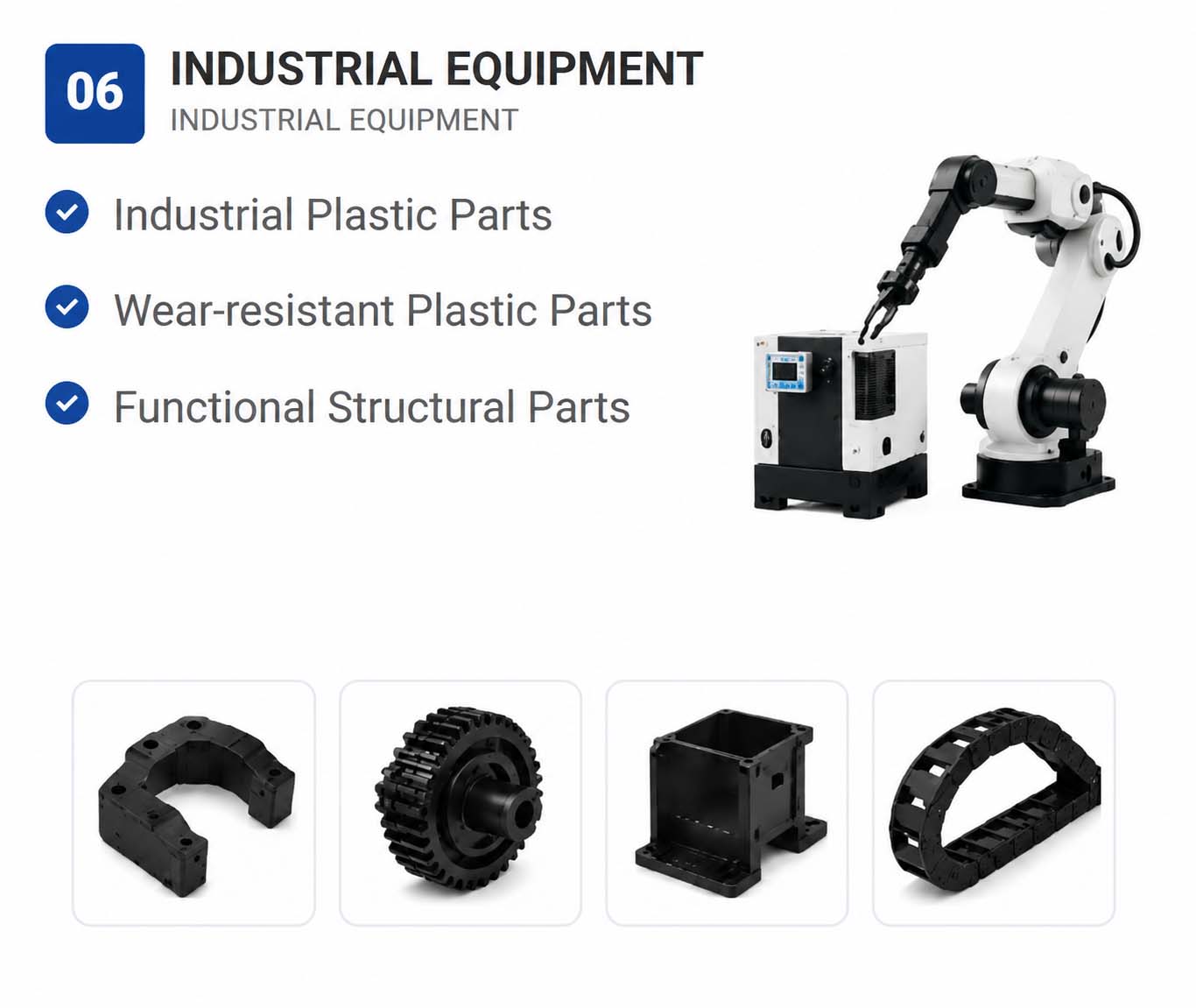 Customized Industrial Equipment Plastic Parts