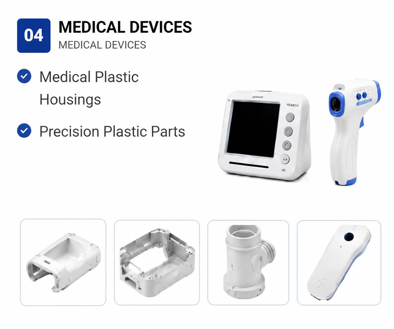 Customized Medical Devices Plastic Parts, Precision Plastic Parts