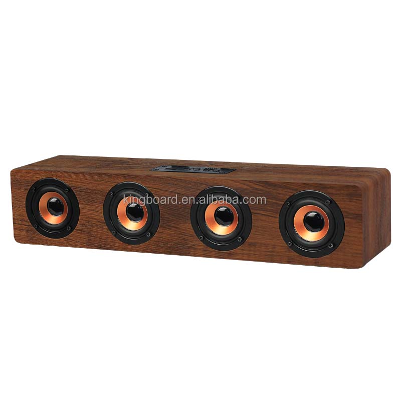 KTS-1108 Wireless High Quality Portable Wooden case Speaker Multi-loud Speakers