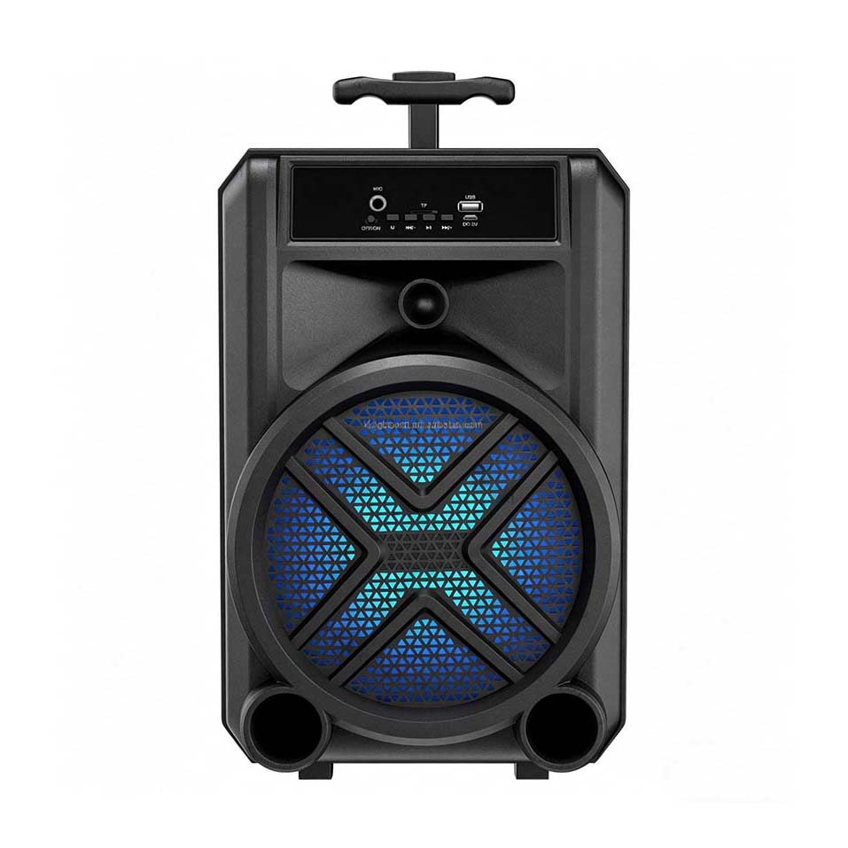 KTS GTS-1630 Wireless Portable Outdoor Dj Party BT Speakers with TWS&FM&USB 8 Inch  Factory Price 8'' Trolley Party Speaker