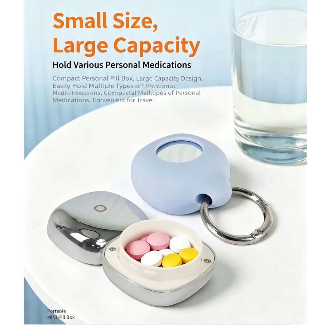 Portable Pill Box Portable Pill Organizer Single Compartment Pill Organizer/Small Parts Organizer